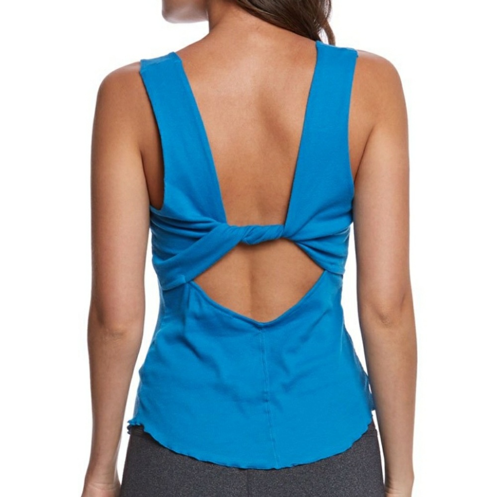Free People Ribbed Twist Back Tank Small NWT